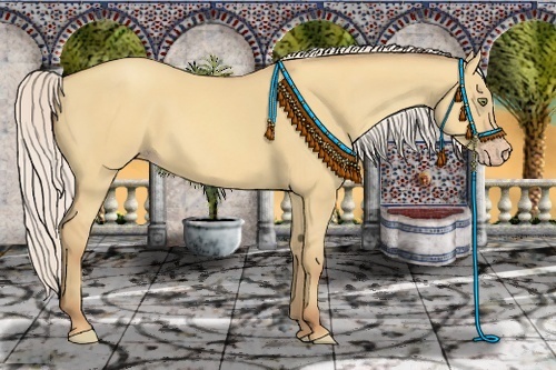Horse Color:Silver Amber Champagne Dun Sabino 