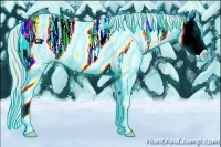 Horse Color:Thunderstruck Silver Bay Ice Roan Dun Splash Varnish