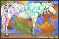 Horse Color:Watercolor Chestnut Near Leopard