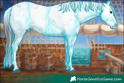 Horse Color:Thunderstruck Chocolate Brown Onyx Sabino Splash 