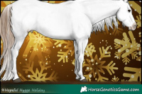 Horse Color:White Spotted Black Pearl Appaloosa 