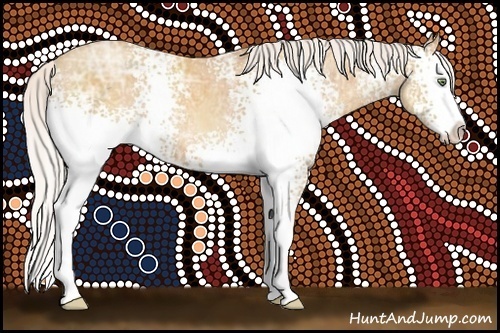 Horse Color:White Spotted Silver Sable Champagne Ice Splash 