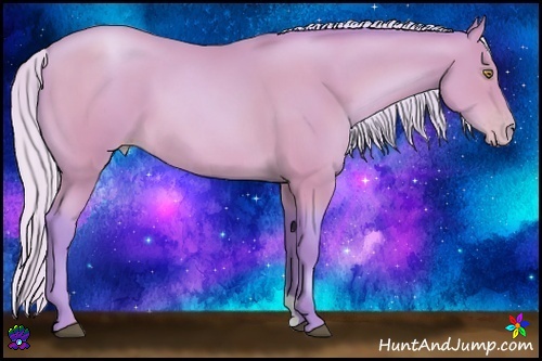 Horse Color:Watercolor Silver Bay Pearl 