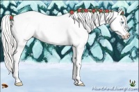 Horse Color:Cremello Mushroom Sabino Tobiano Blanket 