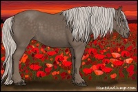 Horse Color:Silver Black 