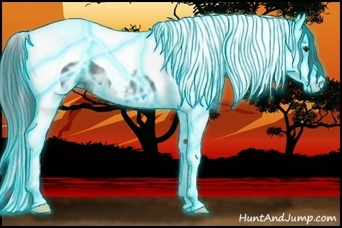 Horse Color:Thunderstruck Black Ice Splash Tobiano Rabicano 
