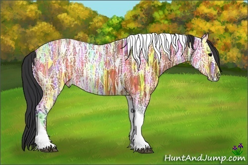 Horse Color:Brown Ice Tobiano Rabicano 