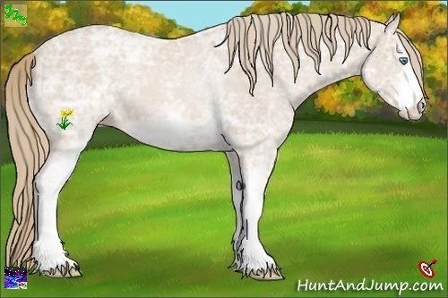 Horse Color:White Spotted Smoky Creme Ice 
