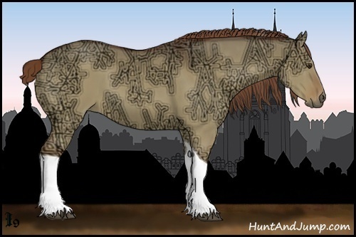 Horse Color:Red Dun Ice Tobiano 