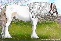 Horse Color:White Spotted Smoky Black Pearl Splash Tobiano