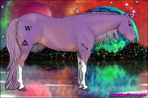 Horse Color:Watercolor Palomino Tobiano 