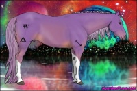 Horse Color:Watercolor Palomino Tobiano 