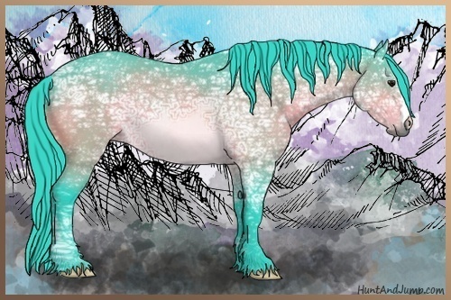 Horse Color:Watercolor Bay Ice 