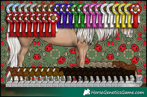 Horse Color:Silver Black Pearl Sabino Splash
