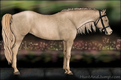Horse Color:Liver Chestnut Pearl  Brindle