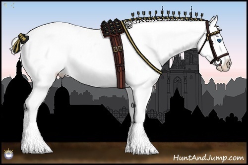 Horse Color:White Spotted Silver Smoky Black Splash Appaloosa 