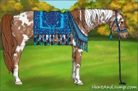 Horse Color:White Spotted Chestnut Ice 