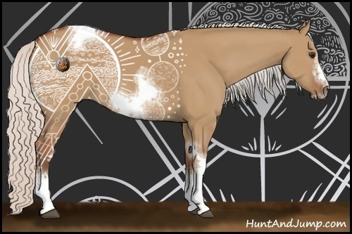 Horse Color:Silver Bay Dun Sabino Tobiano Frame Rabicano 