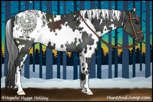 Horse Color:White Spotted Black