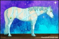 Horse Color:Thunderstruck Palomino Roan Sabino