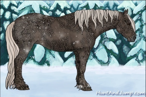 Horse Color:Silver Black Ice Sabino