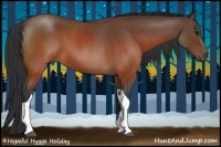 Horse Color:Brown Roan Tobiano 