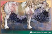 Horse Color:Chocolate Palomino Ice 