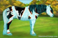 Horse Color:Thunderstruck Watercolor Chocolate Palomino Ice Splash Tobiano Blanket