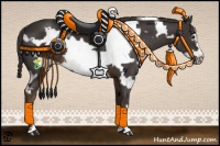 Horse Color:White Spotted Liver Chestnut Frame 