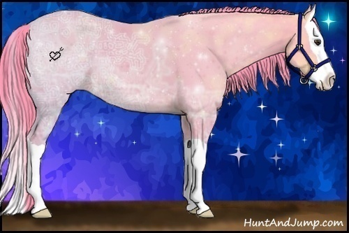 Horse Color:Watercolor Liver Chestnut Ice Splash 