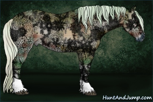 Horse Color:Watercolor Plaid  Silver Bay Ice Onyx  and Watercolor Plaid  Silver Bay Ice Onyx 