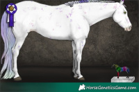 Horse Color:Nacre Watercolor Bay Pearl Onyx Sabino