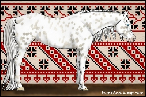 Horse Color:Chocolate Palomino Pearl Mushroom Near Leopard 