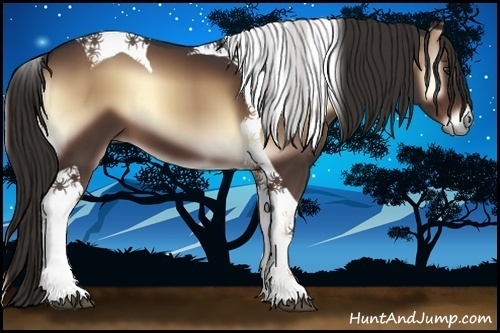 Horse Color:Liver Red Onyx Tobiano 