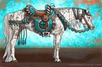 Horse Color:Chocolate Palomino and Palomino Blanket