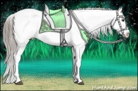 Horse Color:Chocolate Palomino Ice Snowflake Varnish