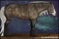 Horse Color:Silver Brown Ice Sabino Splash  and Silver Brown Ice Sabino Splash 