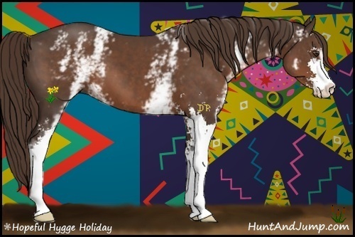 Horse Color:White Spotted Liver Chestnut Sabino 
