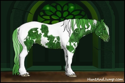 Horse Color:Watercolor White Spotted Liver Chestnut Ice Tobiano