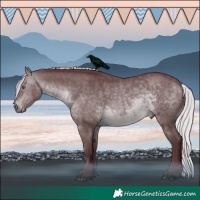 Horse Color:Chocolate Silver Brown Chinchilla Mushroom
