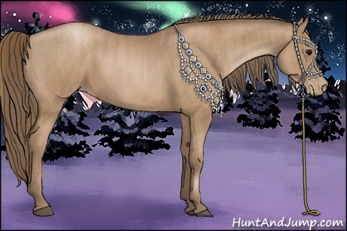 Horse Color:Black Pearl  Brindle