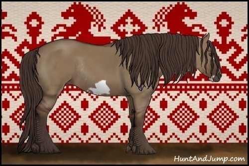 Horse Color:Liver Red Dun Frame Rabicano 