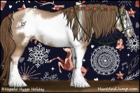 Horse Color:Liver Chestnut Pearl Sabino Frame Varnish Rabicano 