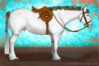 Horse Color:Liver Red Roan Sabino Near Leopard 