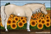 Horse Color:Silver Blue Roan Pearl Tobiano Frame 