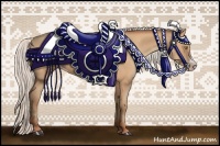 Horse Color:Silver Amber Champagne Frame 