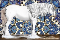 Horse Color:Chestnut Splash Snowflake Varnish