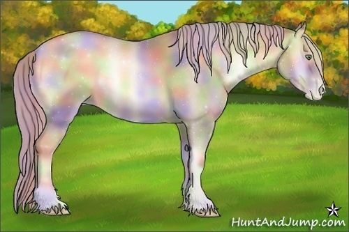 Horse Color:Nacre Chocolate Palomino Pearl Onyx Sabino