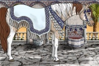 Horse Color:Red Dun Ice Tobiano 