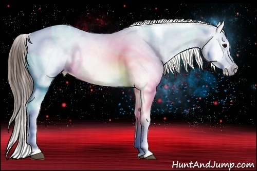 Horse Color:Bay Tobiano Snowflake Varnish